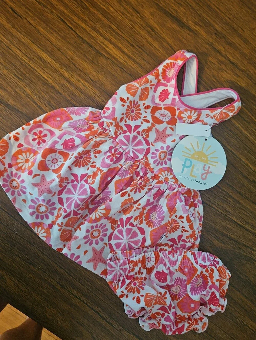 Little Sleepies Coastal Gems 0/3m Dress NEW